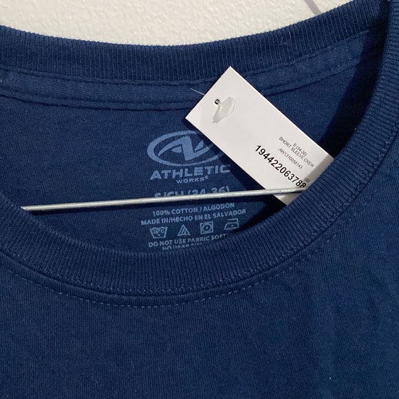 Athletic Works- Navy shirt- Size S - Picture 2 of 2